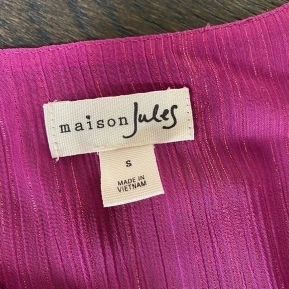 Maison Jules Pink Blouse Tank Size S - Picture 5 of 6